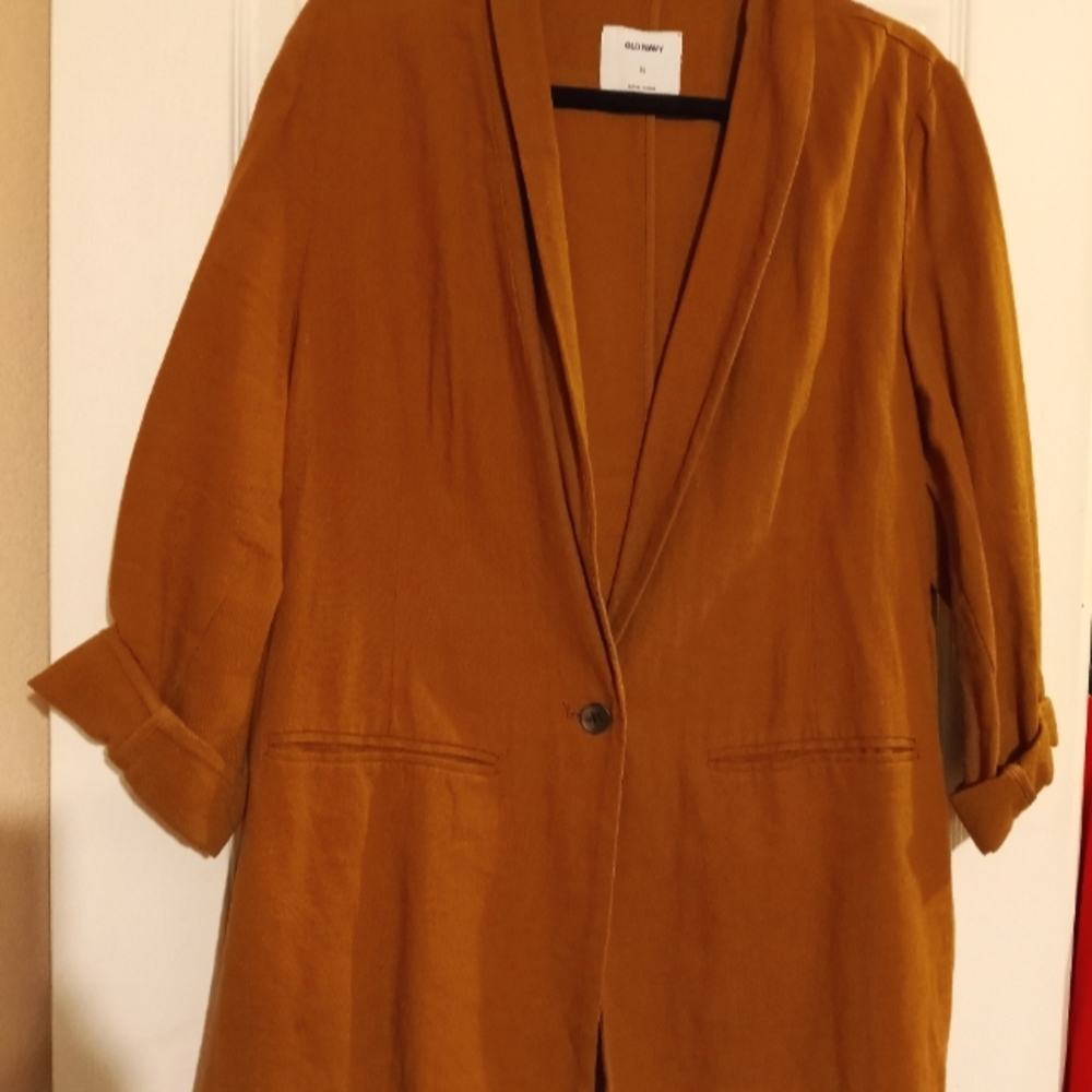 Old Navy Woman’s Brown Blazer 3/4 Sleeve